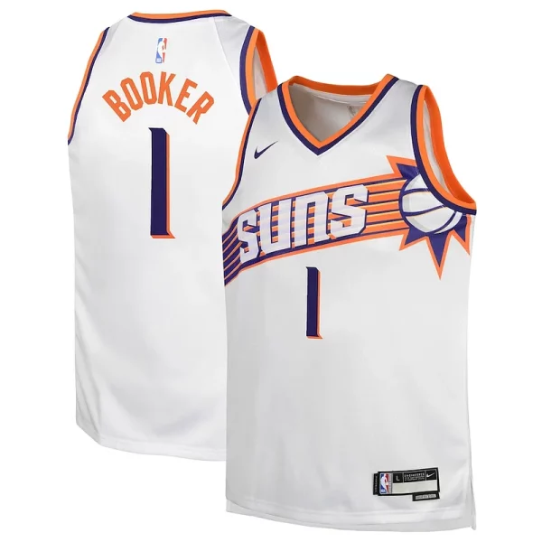 Cool Devin Booker Phoenix Suns Nike Youth Swingman Jersey Association Edition White