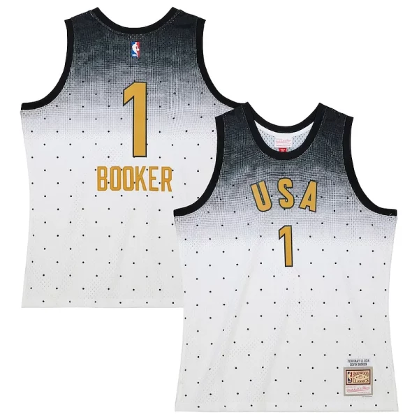 Fantastico Devin Booker Team USA 2016 Hardwood Classics Rising Stars Swingman Jersey White