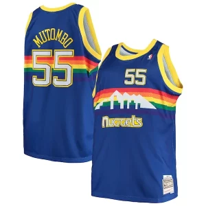 Versatile Dikembe Mutombo Denver Nuggets 1991/92 Big & Tall Hardwood Classics Swingman Jersey Royal