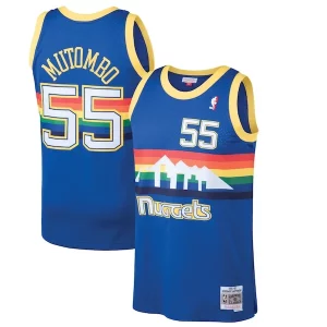 Ottimo Classico Dikembe Mutombo Denver Nuggets 1991/92 Hardwood Classics Swingman Jersey Blue