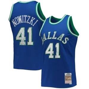 Cool Pratico Sofisticato Dirk Nowitzki Dallas Mavericks 1998/99 Hardwood Classics NBA 75th Anniversary Diamond Swingman Jersey Blue