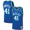 Splendido Moderno Dirk Nowitzki Dallas Mavericks 1998/99 Hardwood Classics Swingman Jersey Blue