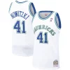 Trendy Dirk Nowitzki Dallas Mavericks 1998/99 Hardwood Classics Swingman Jersey White