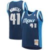 Fantastico Resistente Dirk Nowitzki Dallas Mavericks 2011/12 Hardwood Classics Swingman Jersey Navy