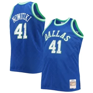 Gorgeous Moderno Incantevole Dirk Nowitzki Dallas Mavericks Big & Tall 1998/99 NBA 75th Anniversary Diamond Swingman Jersey Blue