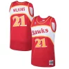 Moderno Versatile Dominique Wilkins Atlanta Hawks 1986/87 Hardwood Classics Swingman Jersey Red