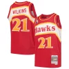 Bellissimo Carino Ottimo Dominique Wilkins Atlanta Hawks Youth 1986/87 Hardwood Classics Swingman Throwback Jersey Red
