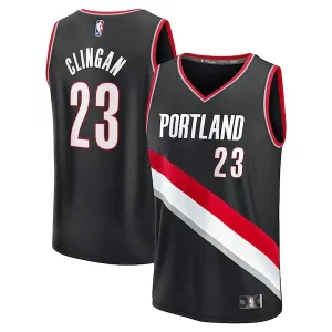 Duraturo Pratico Donovan Clingan Portland Trail Blazers 2024 NBA Draft Fast Break Player Jersey Icon Edition Black