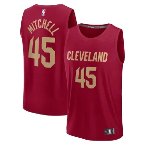 Gorgeous Stupendo Accattivante Donovan Mitchell Cleveland Cavaliers Youth Fast Break Replica Player Jersey Icon Edition Wine