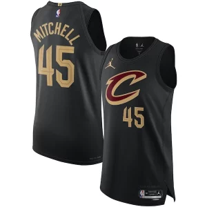 Trendy Eccezionale Comodo Donovan Mitchell Cleveland Cavaliers Jordan Brand Authentic Player Jersey Statement Edition Black