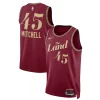 Eccezionale Donovan Mitchell Cleveland Cavaliers Nike Unisex 2023/24 Swingman Jersey Wine City Edition