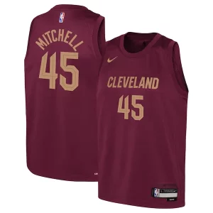 Cool Resistente Donovan Mitchell Cleveland Cavaliers Nike Youth Swingman Jersey Icon Edition Wine