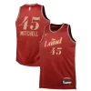 Magnifico Donovan Mitchell Cleveland Cavaliers Nike Youth Swingman Replica Jersey City Edition Wine