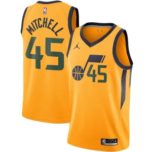 Gorgeous Donovan Mitchell Utah Jazz Jordan Brand 2020/21 Swingman Jersey Statement Edition Gold