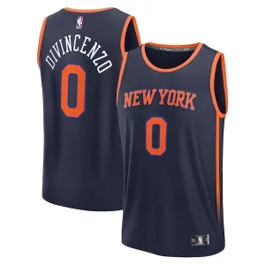 Attraente Fascinante Donte DiVincenzo New York Knicks Fast Break Replica Player Jersey Statement Edition Navy