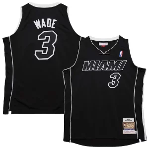 Resistente Accattivante Ottimo Dwyane Wade Miami Heat 2011/12 Hardwood Classics Authentic Jersey Black