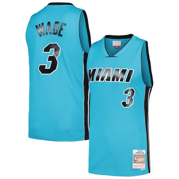 Prestigioso Dwyane Wade Miami Heat Hardwood Classics 2005/06 Tropical Swingman Jersey Blue