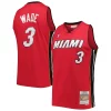 Raffinato Dwyane Wade Miami Heat Hardwood Classics Swingman Jersey Red