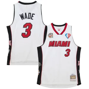 Fascinante Delizioso Lussuoso Dwyane Wade Miami Heat Unisex Hall of Fame Class of 2023 Throwback Swingman Jersey White