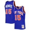 Cool Elegante Earl Monroe New York Knicks 2001/02 Hardwood Classics Swingman Jersey Blue
