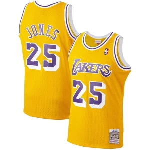 Splendido Meraviglioso Ed Jones Los Angeles Lakers 1994/95 Hardwood Classics Swingman Jersey Gold