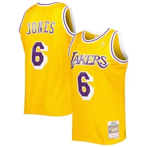 Fascinante Eddie Jones Los Angeles Lakers 1996/97 Hardwood Classics Swingman Jersey Gold