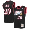 Moderno Eccezionale Eric Snow Philadelphia 76ers 2000/01 Hardwood Classics Swingman Jersey Black
