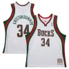 Lussuoso Giannis Antetokounmpo Milwaukee Bucks 2013/14 Hardwood Classics Swingman Jersey White