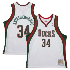 Lussuoso Giannis Antetokounmpo Milwaukee Bucks 2013/14 Hardwood Classics Swingman Jersey White