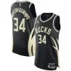 Sofisticato Giannis Antetokounmpo Milwaukee Bucks Jordan Brand Authentic Player Jersey Statement Edition Black