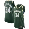 Trendy Giannis Antetokounmpo Milwaukee Bucks Nike Authentic Jersey Association Edition Hunter Green