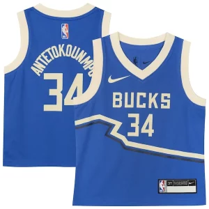Magnifico Giannis Antetokounmpo Milwaukee Bucks Nike Toddler 2024/25 Swingman Player Jersey City Edition Royal