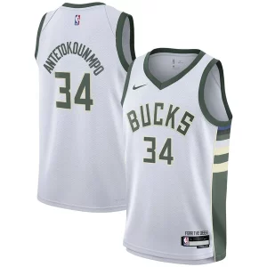 Resistente Splendido Giannis Antetokounmpo Milwaukee Bucks Nike Youth Swingman Jersey Association Edition White