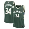 Fascinante Cool Giannis Antetokounmpo Milwaukee Bucks Fast Break Replica Player Jersey Icon Edition Hunter Green