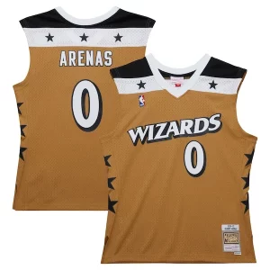 Duraturo Delizioso Gilbert Arenas Washington Wizards 2006/07 Hardwood Classics Swingman Jersey Gold