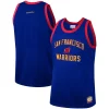 Ottimo Golden State Warriors Hardwood Classics Team Heritage Fashion Jersey Royal