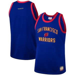 Ottimo Golden State Warriors Hardwood Classics Team Heritage Fashion Jersey Royal