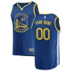Stupendo Golden State Warriors Youth 2019/20 Fast Break Custom Replica Jersey Royal Icon Edition
