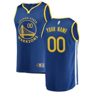 Stupendo Golden State Warriors Youth 2019/20 Fast Break Custom Replica Jersey Royal Icon Edition
