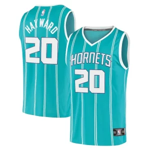 Magnifico Gordon Hayward Charlotte Hornets 2020/21 Fast Break Replica Player Jersey Teal Icon Edition