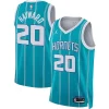 Resistente Incantevole Gordon Hayward Charlotte Hornets Jordan Brand Unisex Swingman Jersey Icon Edition Teal