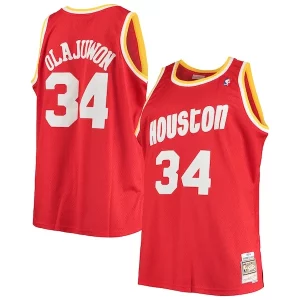 Resistente Raffinato Prestigioso Hakeem Olajuwon Houston Rockets 1993/94 Big & Tall Hardwood Classics Swingman Jersey Red