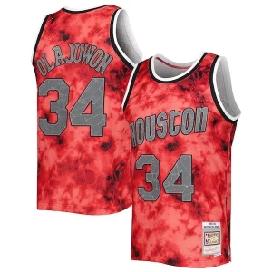 Delizioso Resistente Meraviglioso Hakeem Olajuwon Houston Rockets 1993/94 Galaxy Swingman Jersey Red