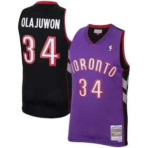 Cool Hakeem Olajuwon Toronto Raptors 2001/02 Hardwood Classics Swingman Jersey Purple