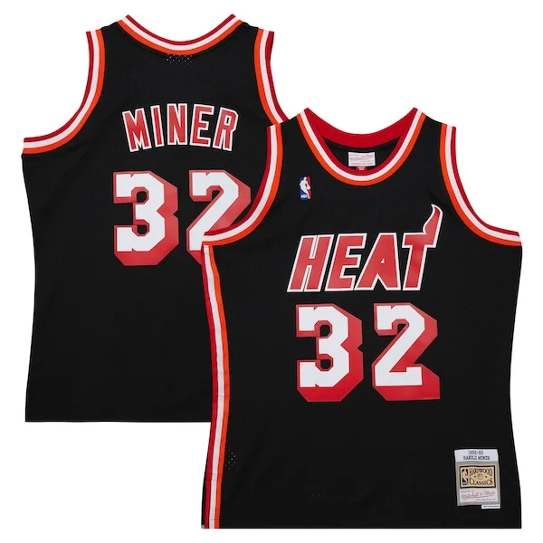 Moderno Harold Miner Miami Heat 1992/93 Hardwood Classics Swingman Throwback Jersey Black