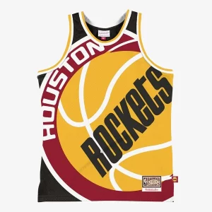 Accattivante Elegante Houston Rockets Hardwood Classics Blown Out Fashion Jersey Black