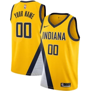 Ottimo Eccezionale Gorgeous Indiana Pacers Nike 2019/20 Custom Swingman Jersey Yellow Statement Edition