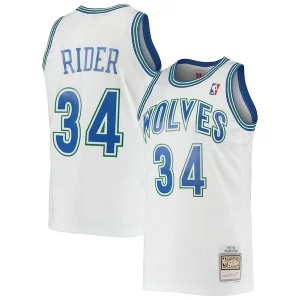 Carino Meraviglioso Incantevole Isaiah Rider Minnesota Timberwolves 1995/96 Hardwood Classics Swingman Jersey White