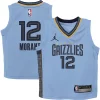 Attraente Splendido Prestigioso Ja Morant Memphis Grizzlies Jordan Brand Preschool 2022/23 Statement Edition Jersey Light Blue