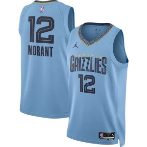 Bellissimo Ja Morant Memphis Grizzlies Jordan Brand Unisex Swingman Jersey Statement Edition Light Blue